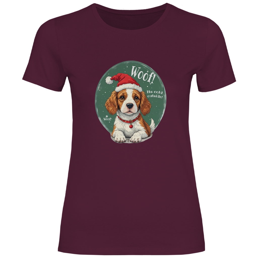 Wuff und Weihnachten - T-Shirt für Damen