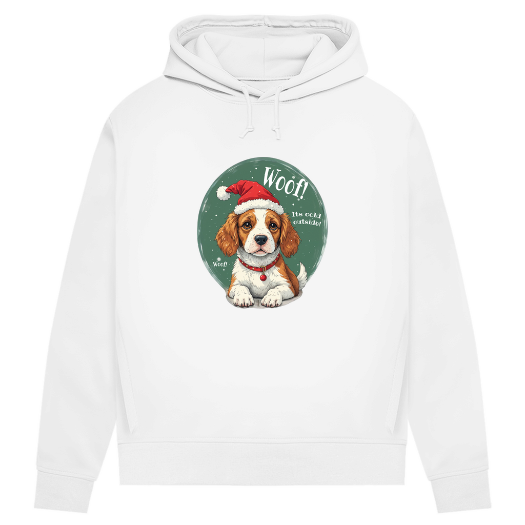 Wuff und Weihnachten - Bio-Hoodie für Damen