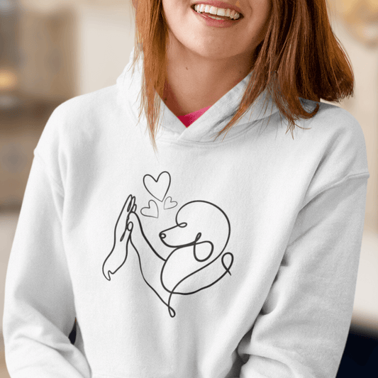 Pudelliebe – Hoodie aus Bio-Baumwolle für Damen
