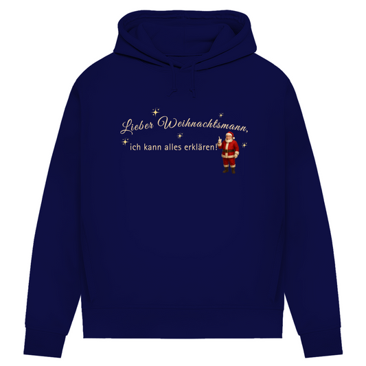 Lieber Weihnachtsmann - Bio-Hoodie für Damen