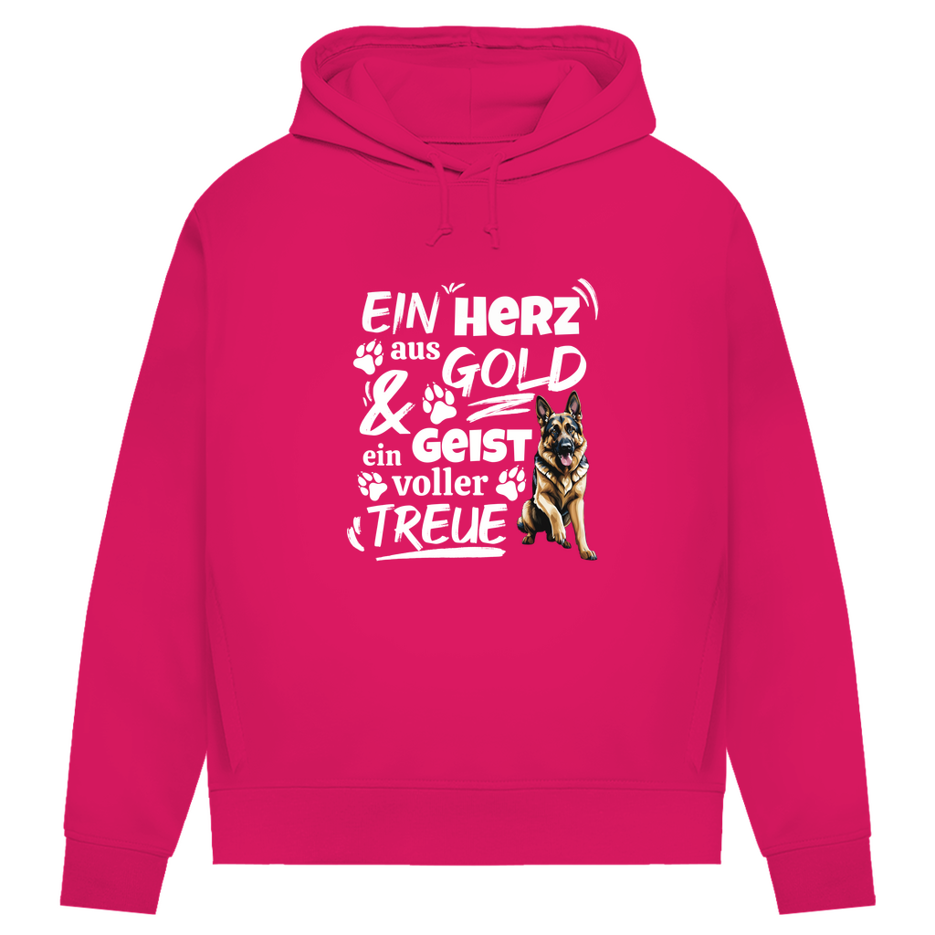 Herz aus Gold - Bio-Hoodie für Damen