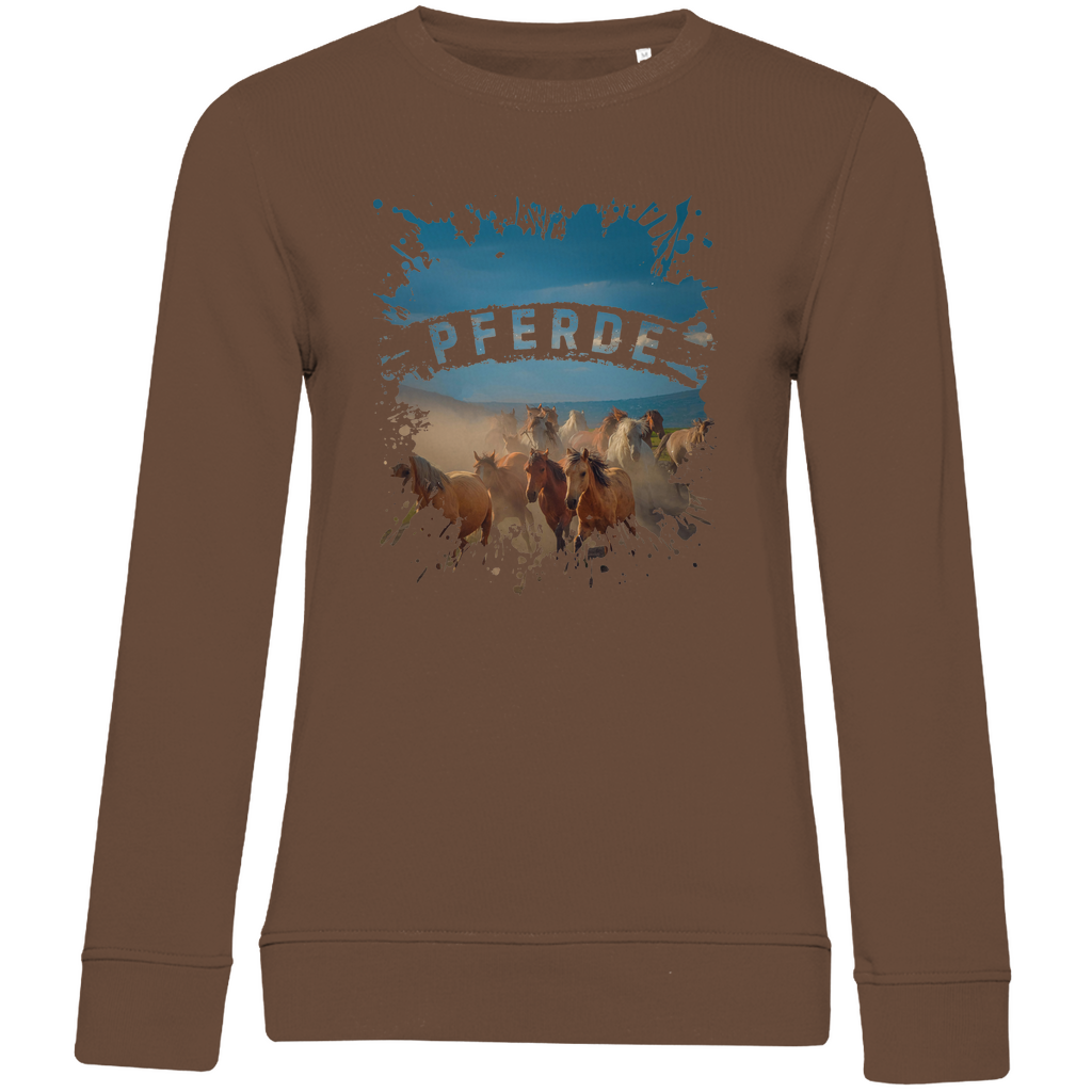Pferdeliebe - Bio-Sweatshirt für Damen