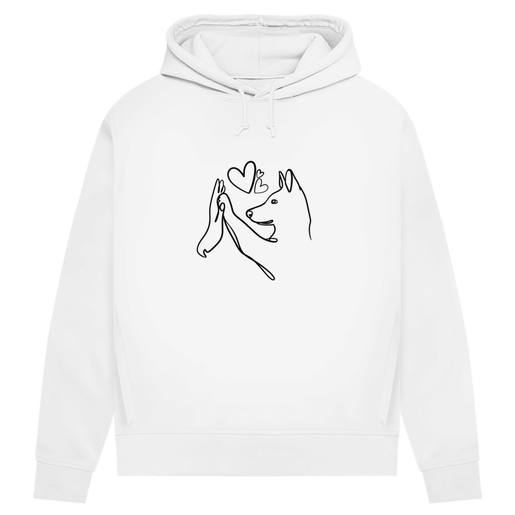 Wahre Liebe Stehohren - Bio-Hoodie für Damen