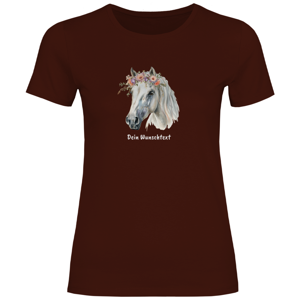 Pferdestolz - T-Shirt für Damen- Dein Wunschtext