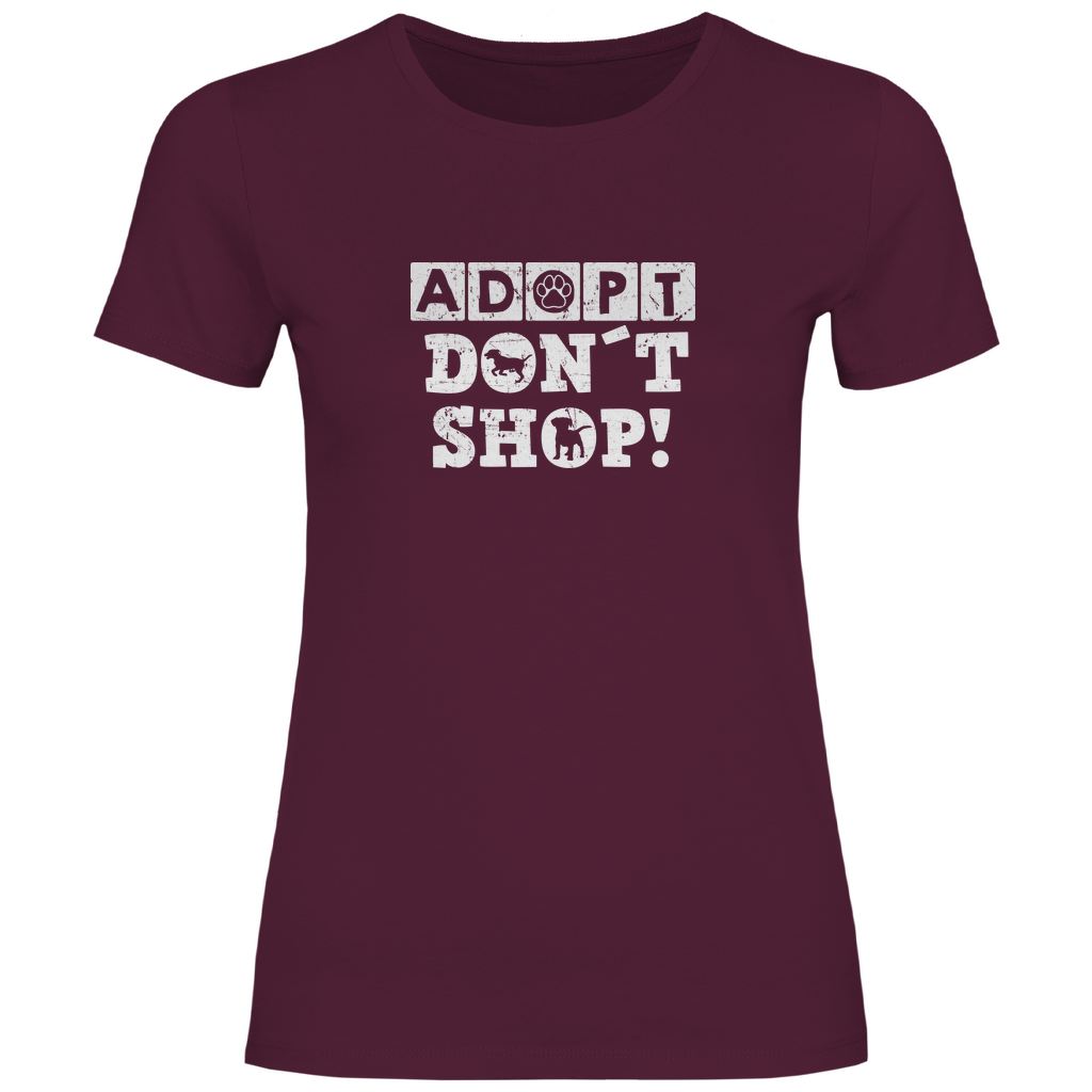 Adopt Don't Shop - T-Shirt für Damen