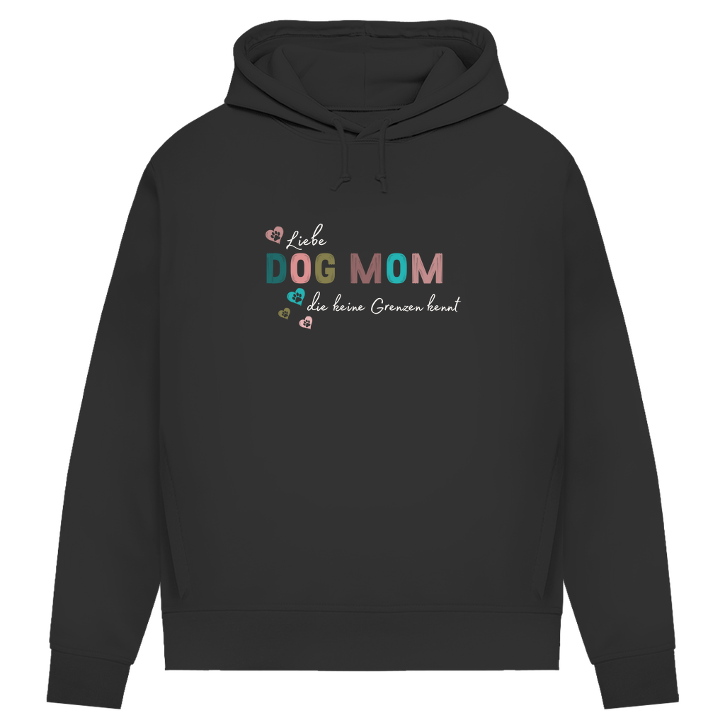 Liebe ohne Grenzen - Bio Hoodie Dog Mom