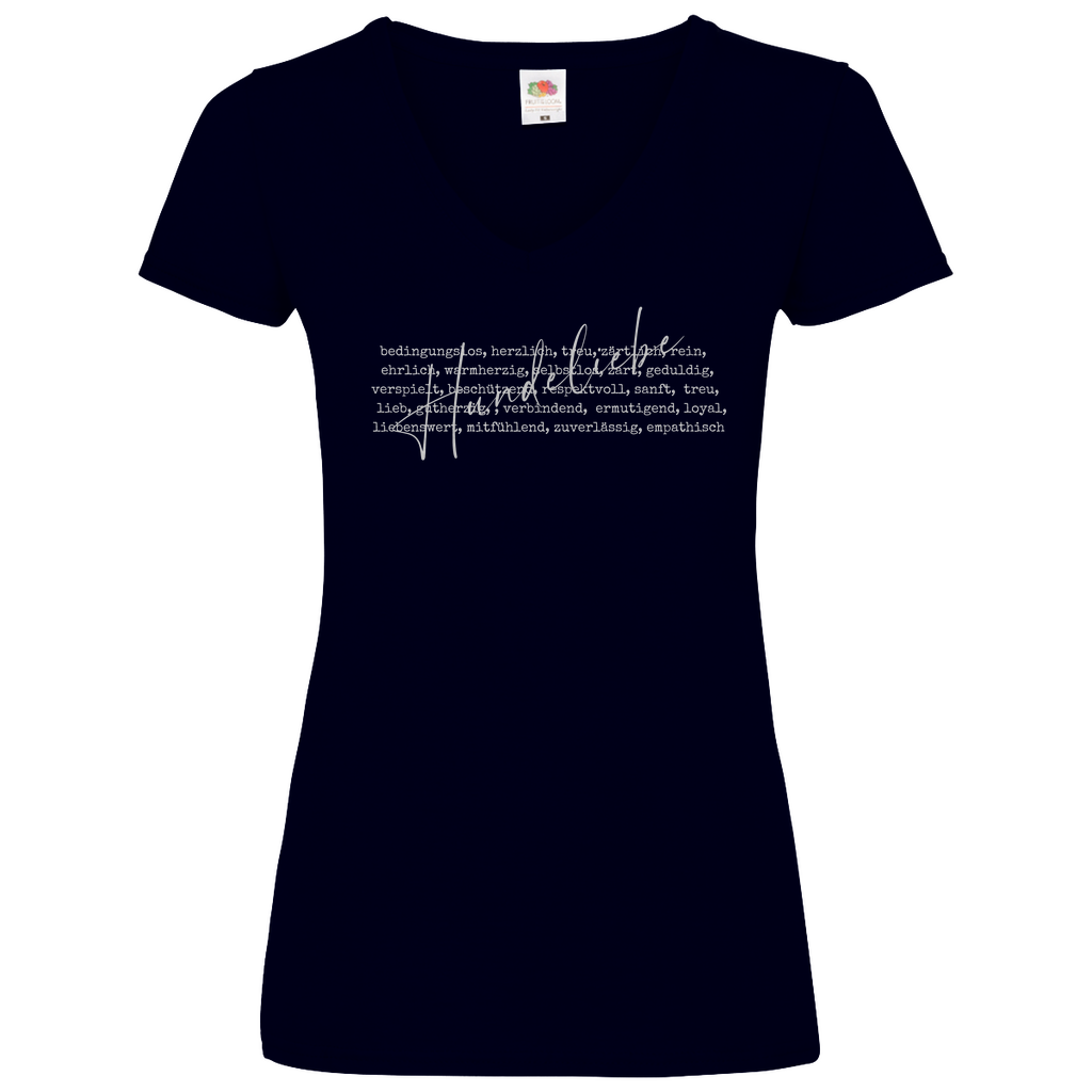 Hunde Liebe ist... - V-Shirt für Damen