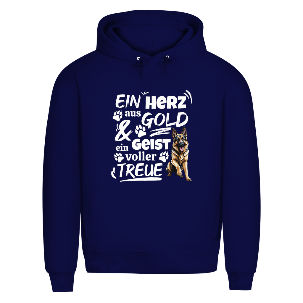 Herz aus Gold - Bio-Hoodie für Herren