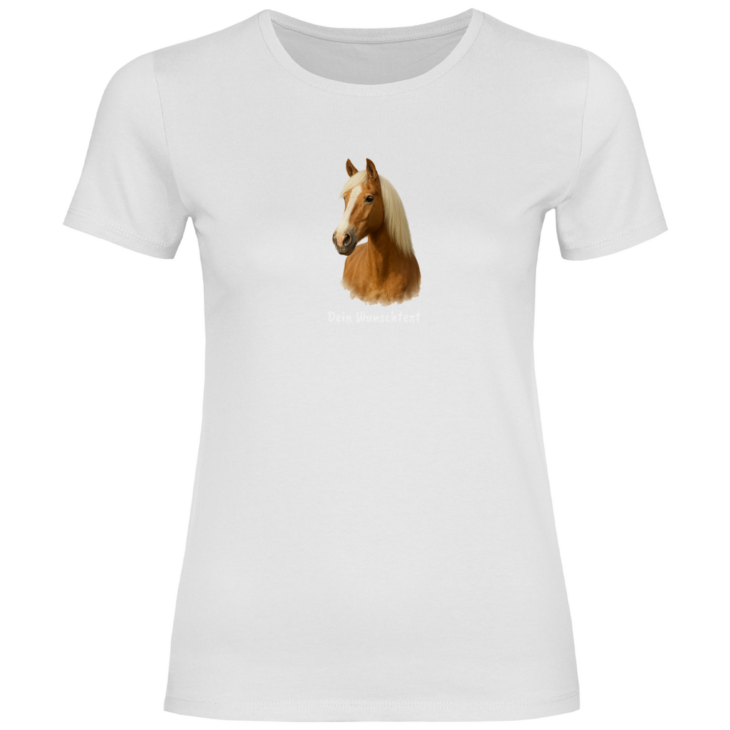 Reiterherz - T-Shirt für Damen- Dein Wunschtext