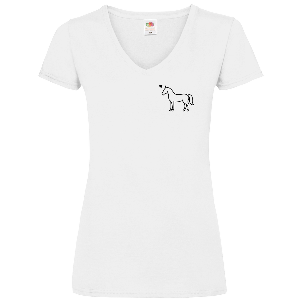 Eleganz mit Herz - V-Shirt für Damen