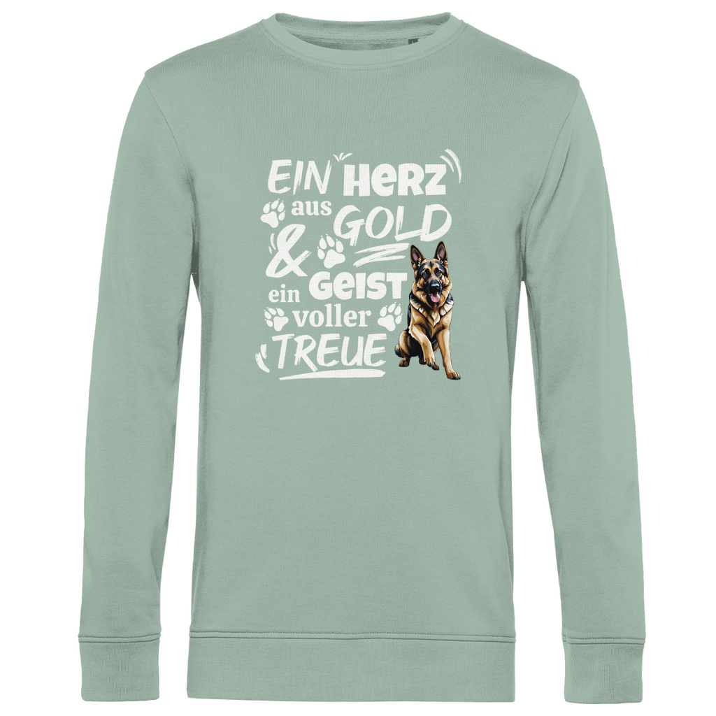 Herz aus Gold - Bio-Sweatshirt für Herren
