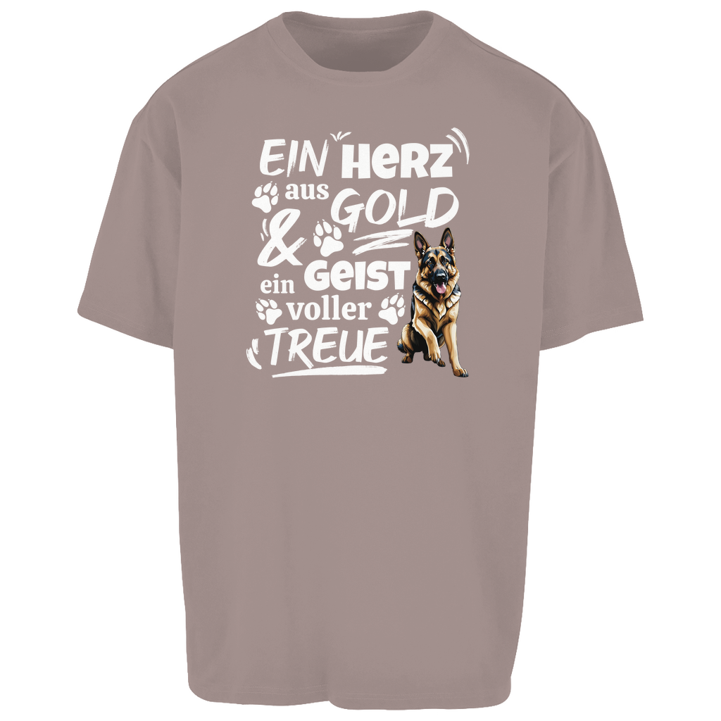 Herz aus Gold - Oversize T-Shirt - Unisex