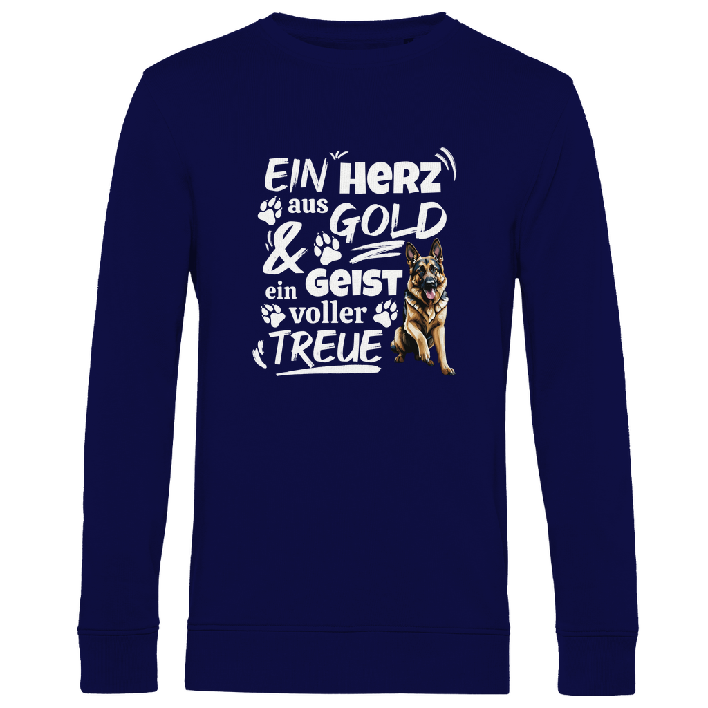 Herz aus Gold - Bio-Sweatshirt für Herren
