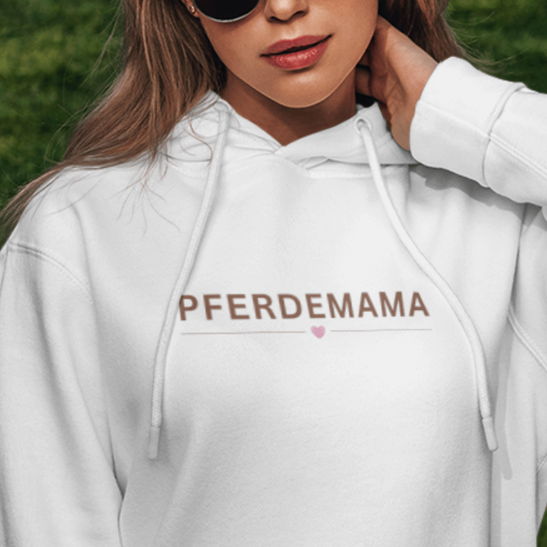 Pferdemama - Bio-Hoodie für Damen