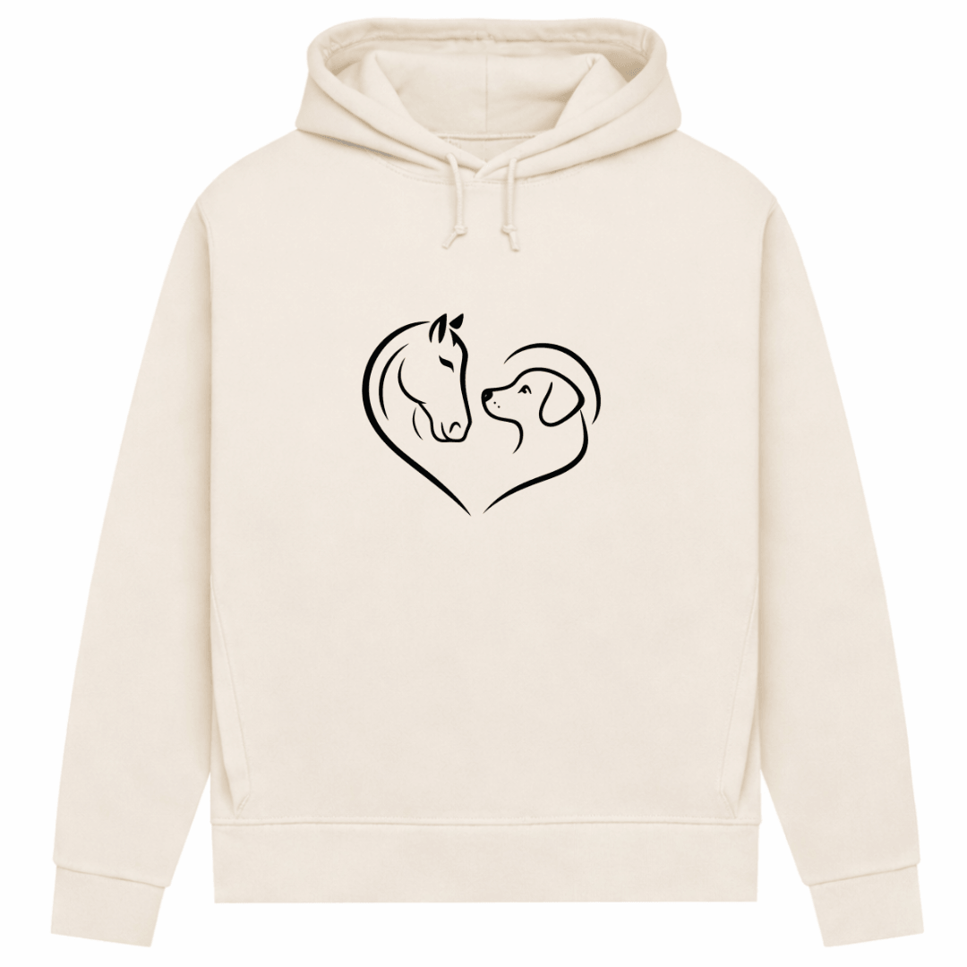 Herzensfreunde - Hoodie aus Bio-Baumwolle für Damen