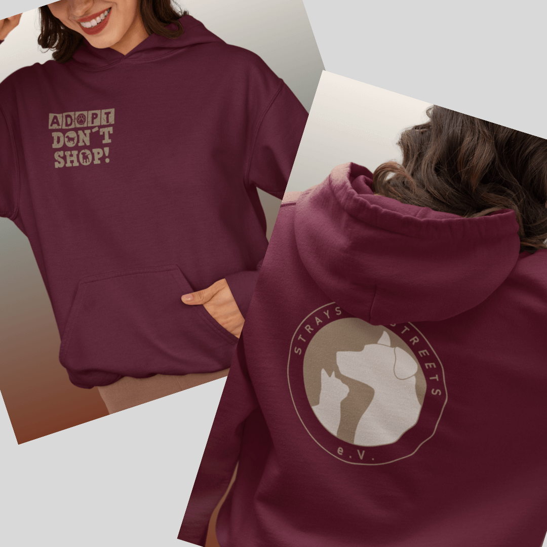 Strays of Streets Adopt Don´t Shop - Hoodie für Damen