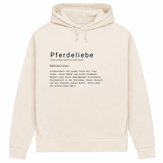 Pferdeliebe - Hoodie aus Bio-Baumwolle für Damen