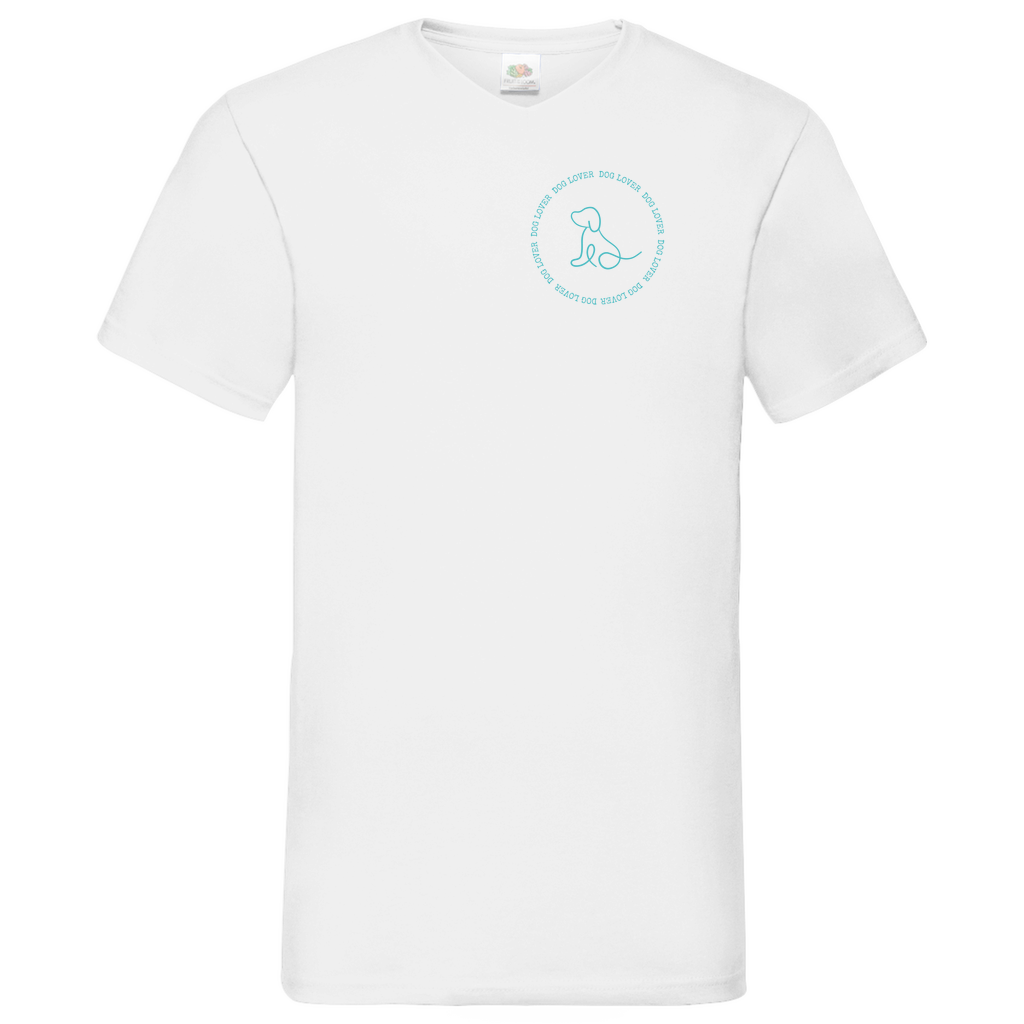 Dog Lover - V-Shirt für Herren