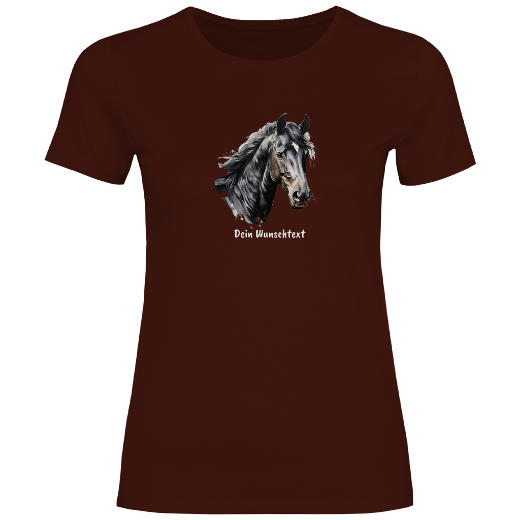 Seelenpferd - T-Shirt für Damen- Dein Wunschtext