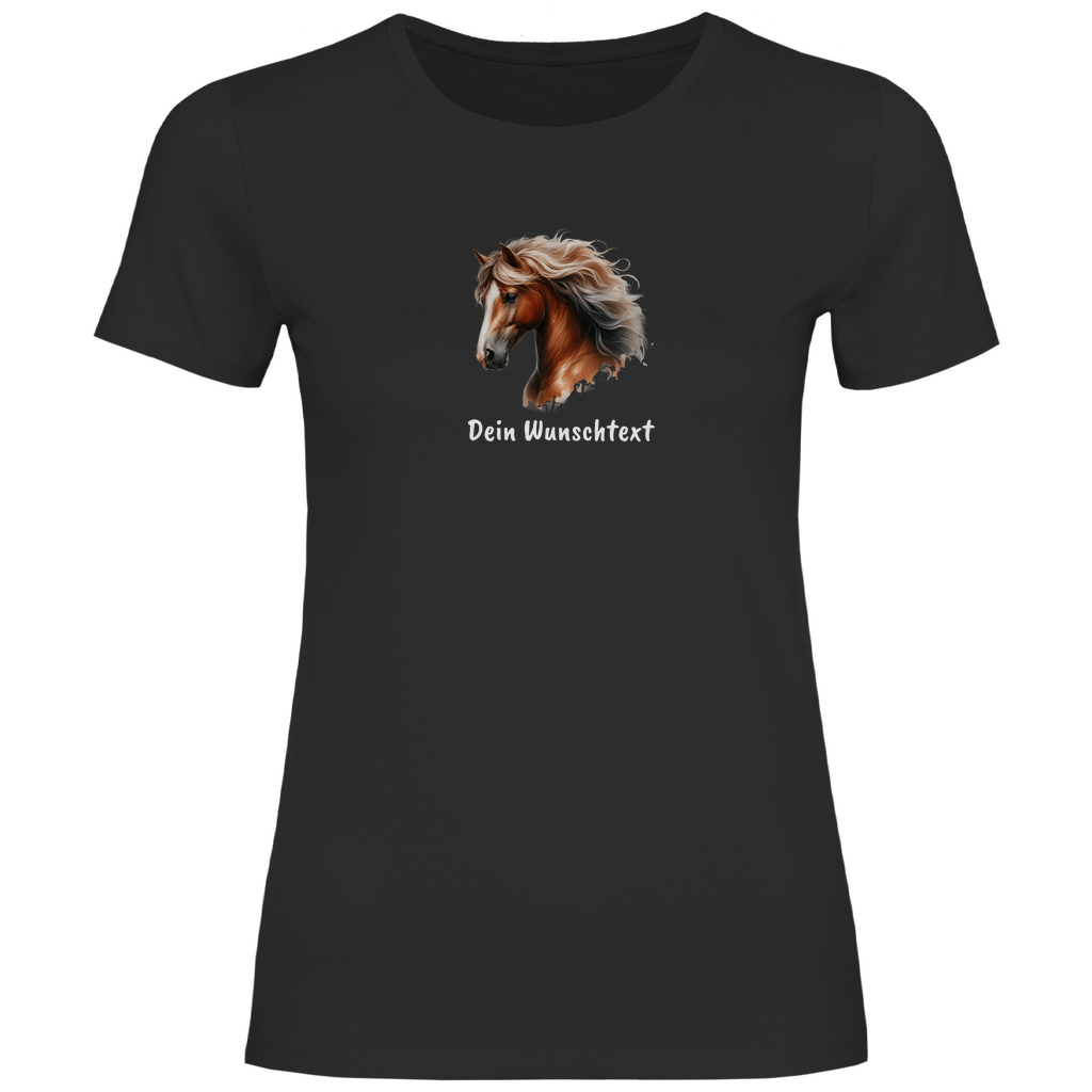 Traumpferd - T-Shirt für Damen- Dein Wunschtext