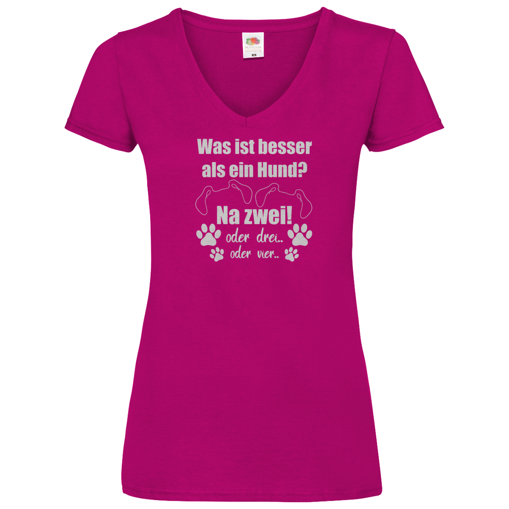 Je Mehr Desto Besser - V-Shirt für Damen