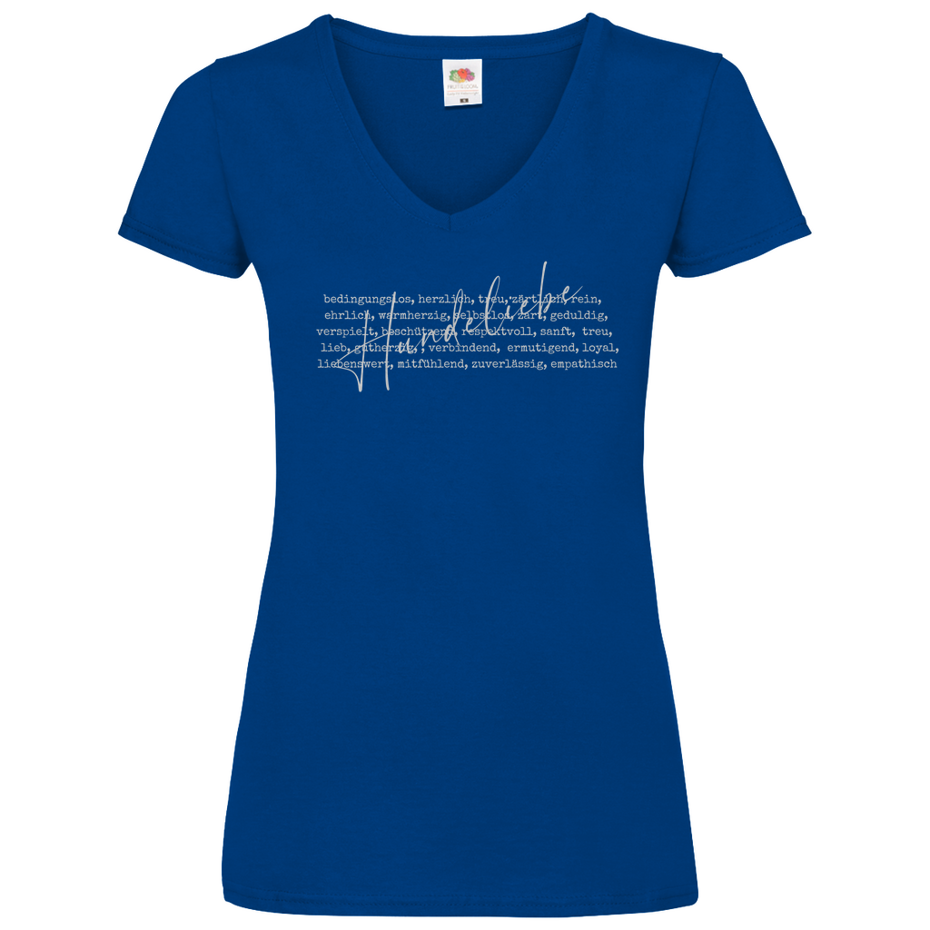 Hunde Liebe ist... - V-Shirt für Damen