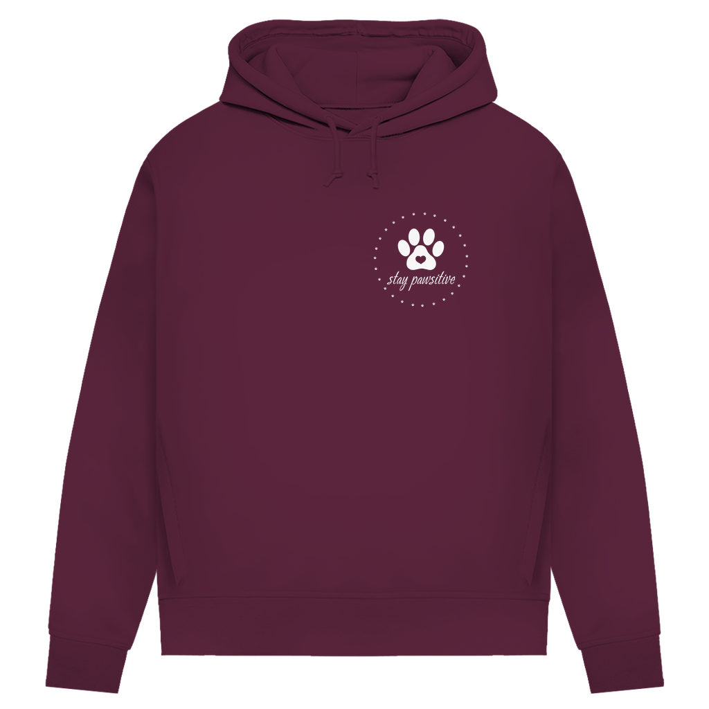 Stay Pawsitive- Bio-Hoodie für Damen