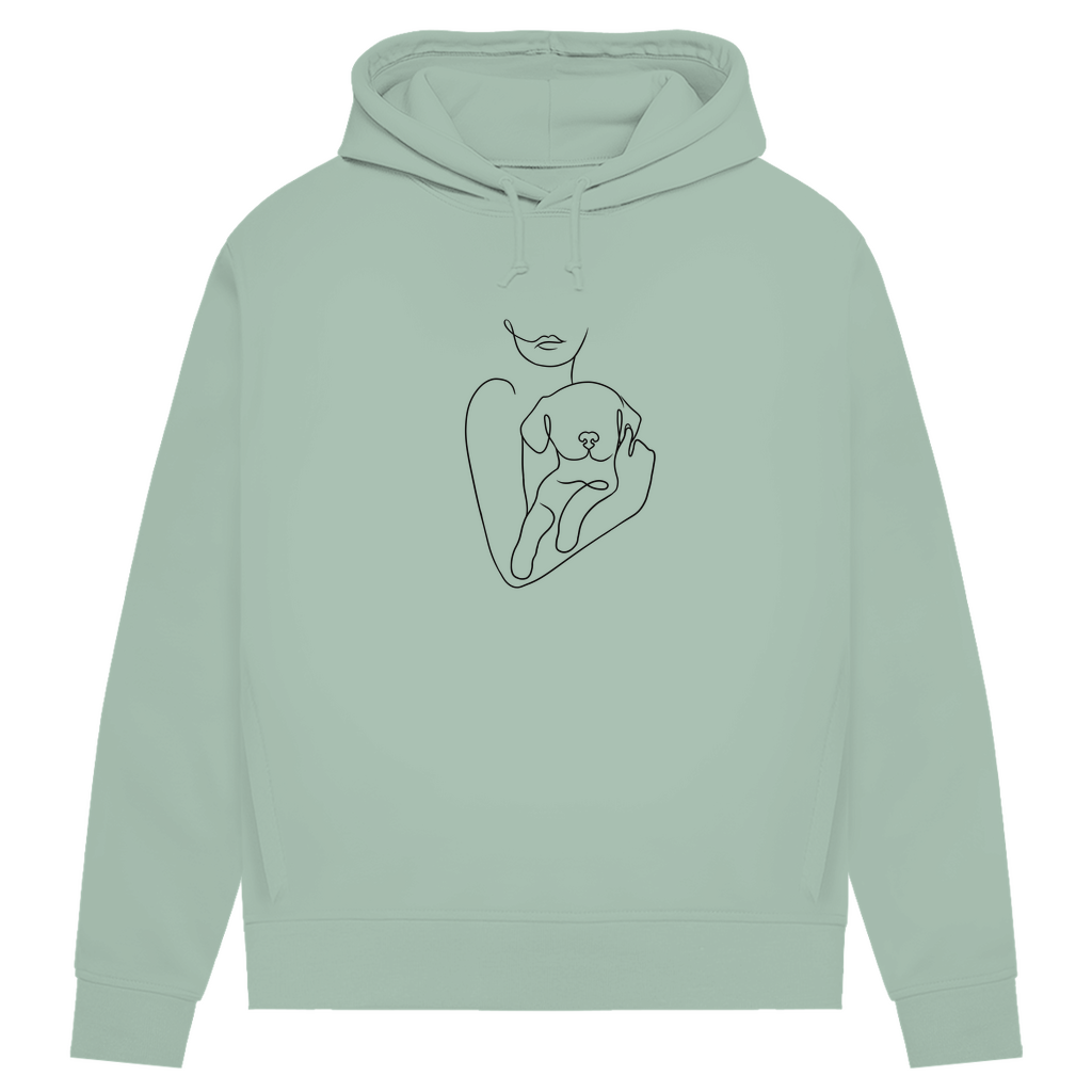 Welpenliebe - Bio-Hoodie für Damen