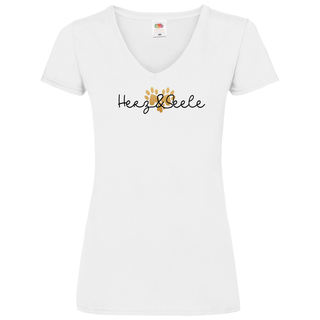 Herz und Seele - V-Shirt für Damen