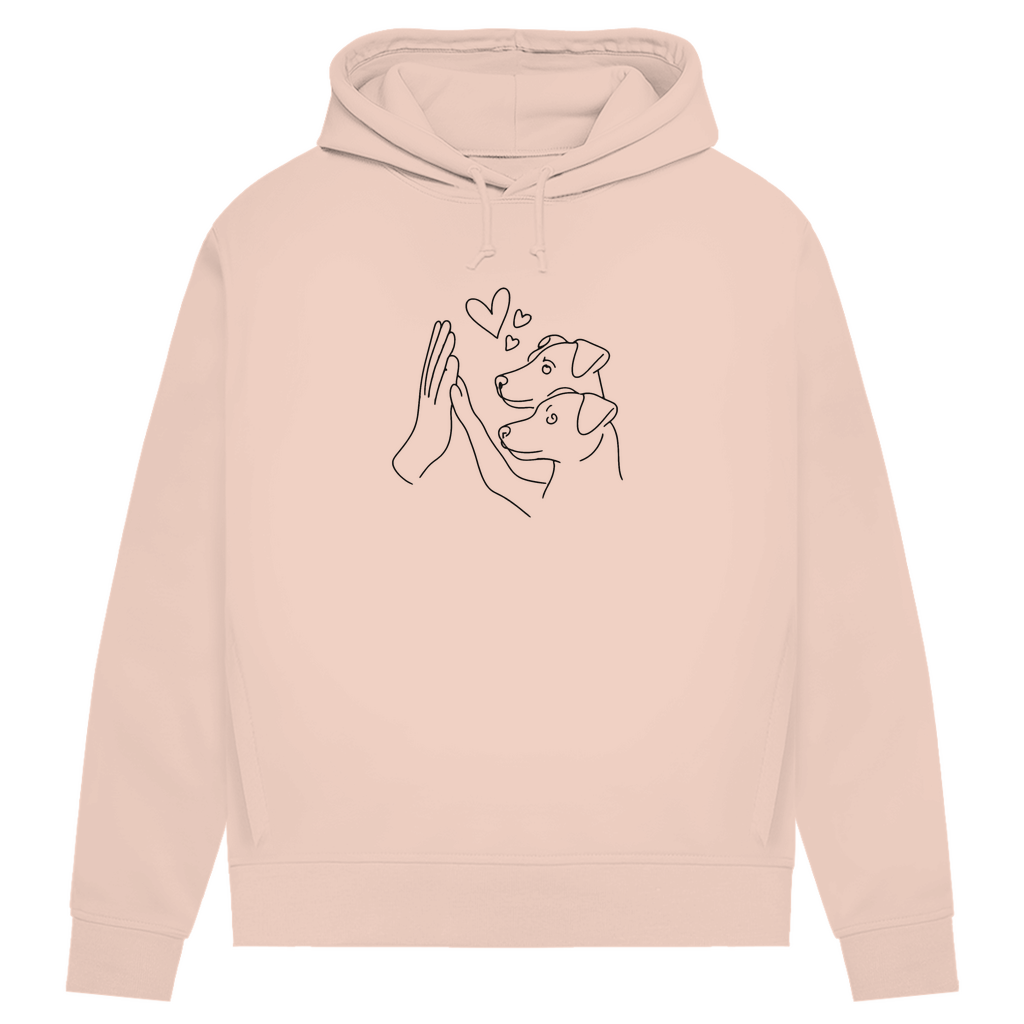 Doppeltes Glück - Bio-Hoodie für Damen