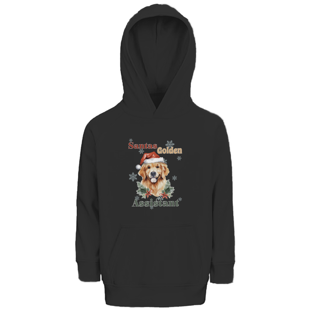 Santas Golden Assistant - Premium Bio Hoodie für Kinder