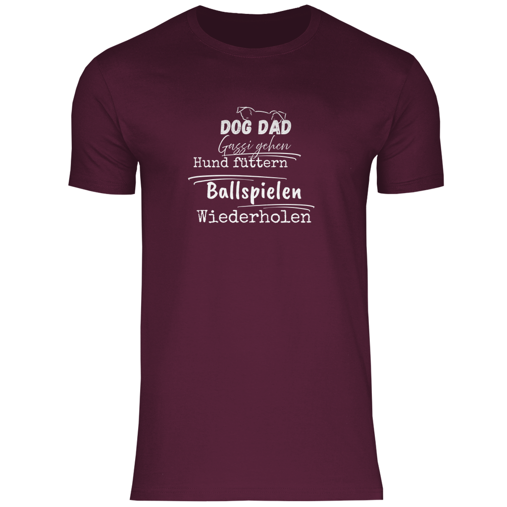 Dog Dad Alltag - T-Shirt für Herren- Dein Wunschtext