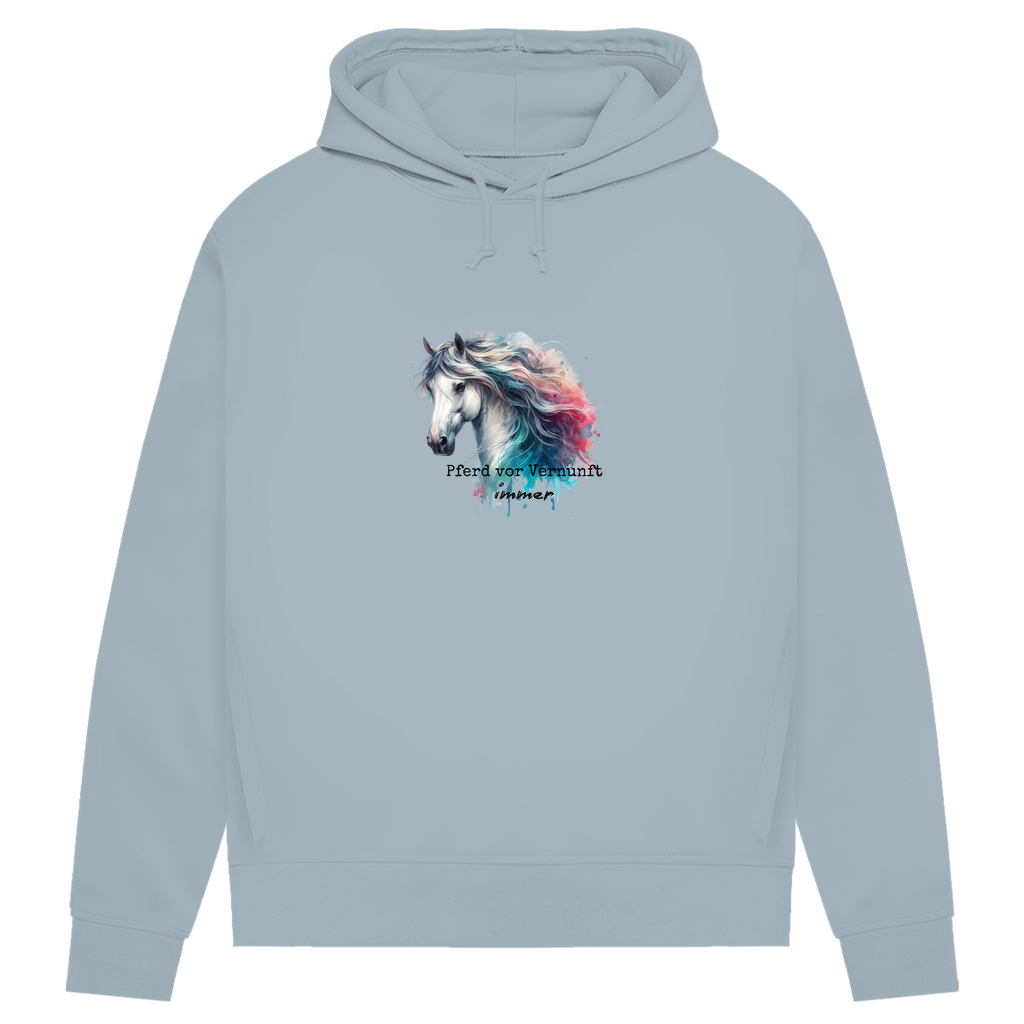 Pferd vor Vernunft - Bio-Hoodie für Damen