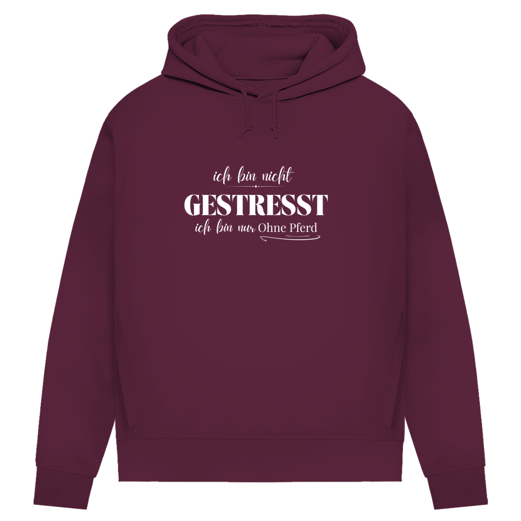 Ohne Pferd - Bio-Hoodie für Damen