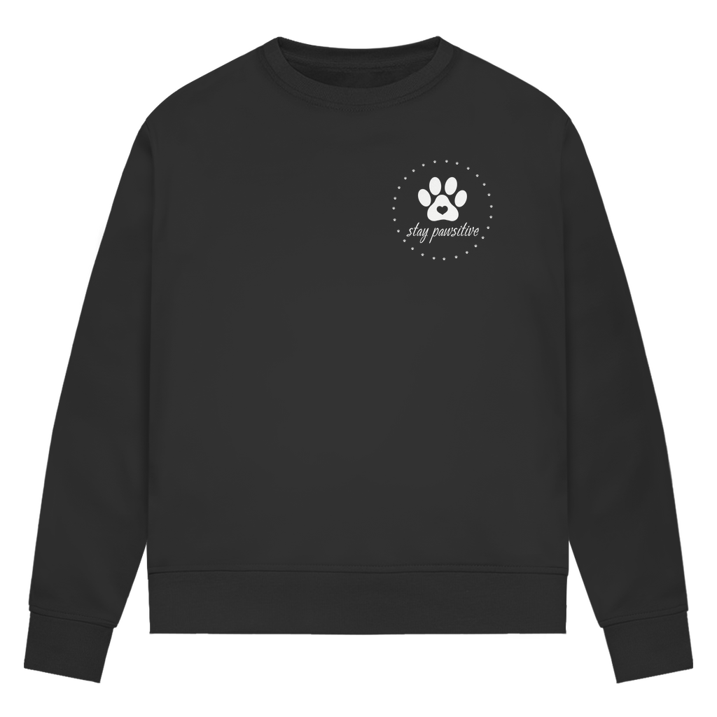 Stay Pawsitive - Bio-Sweatshirt für Damen