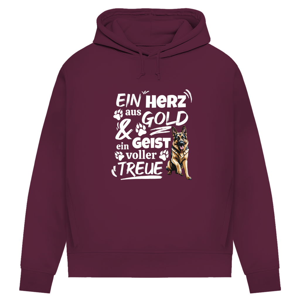 Herz aus Gold - Bio-Hoodie für Damen