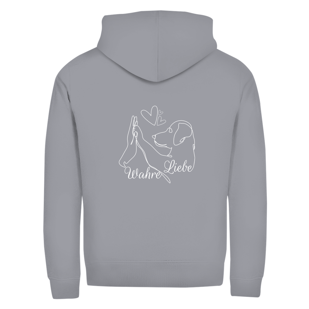 Meine Wahre Liebe - Zipper-Hoodie Unisex | Rückendruck