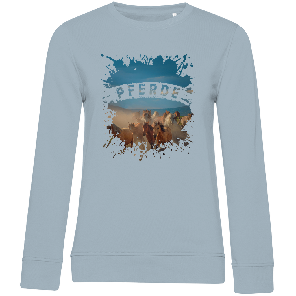 Pferdeliebe - Bio-Sweatshirt für Damen