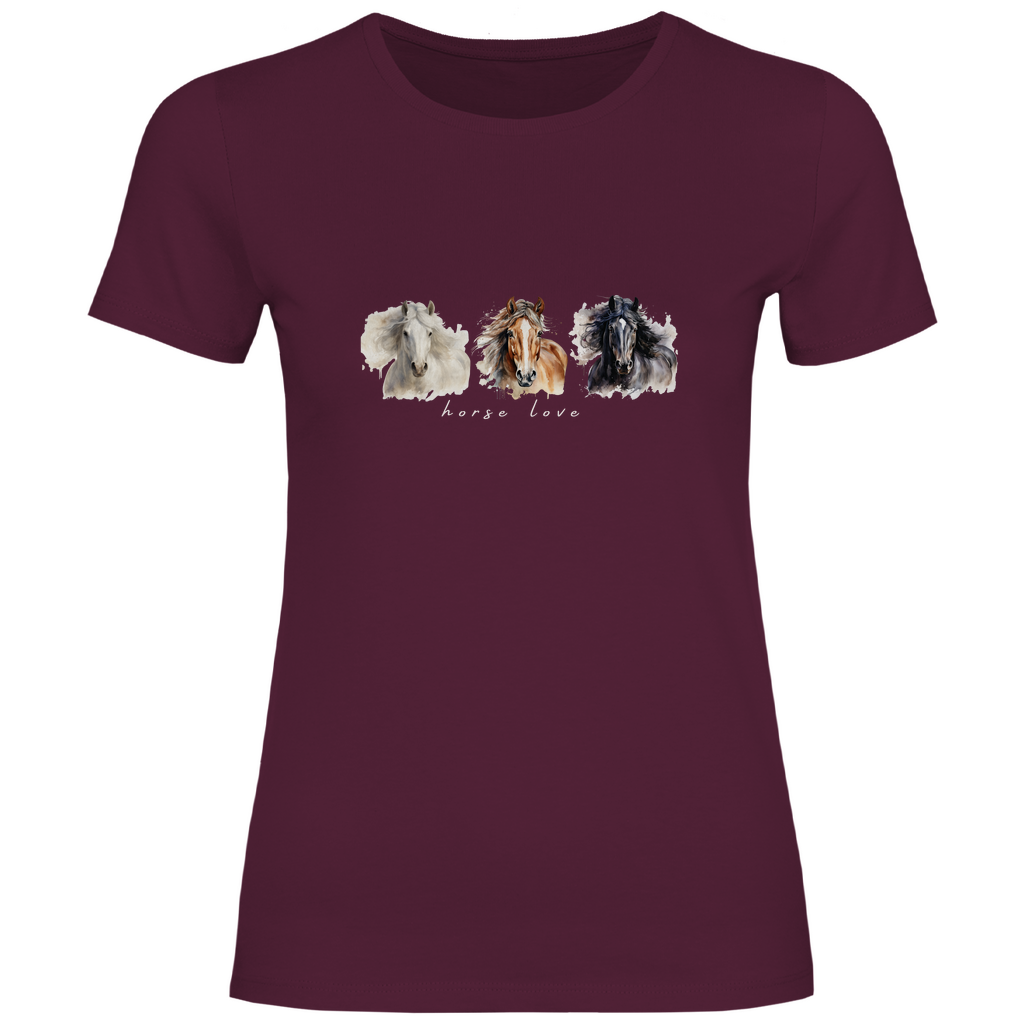 Horse Love - T-Shirt für Damen