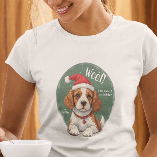 Wuff und Weihnachten - T-Shirt für Damen