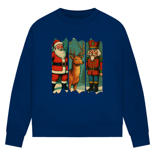 Damen Premium Bio Sweatshirt Weihnachten