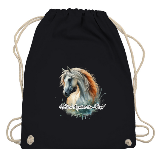 Glück beginnt im Stall - Turnbeutel