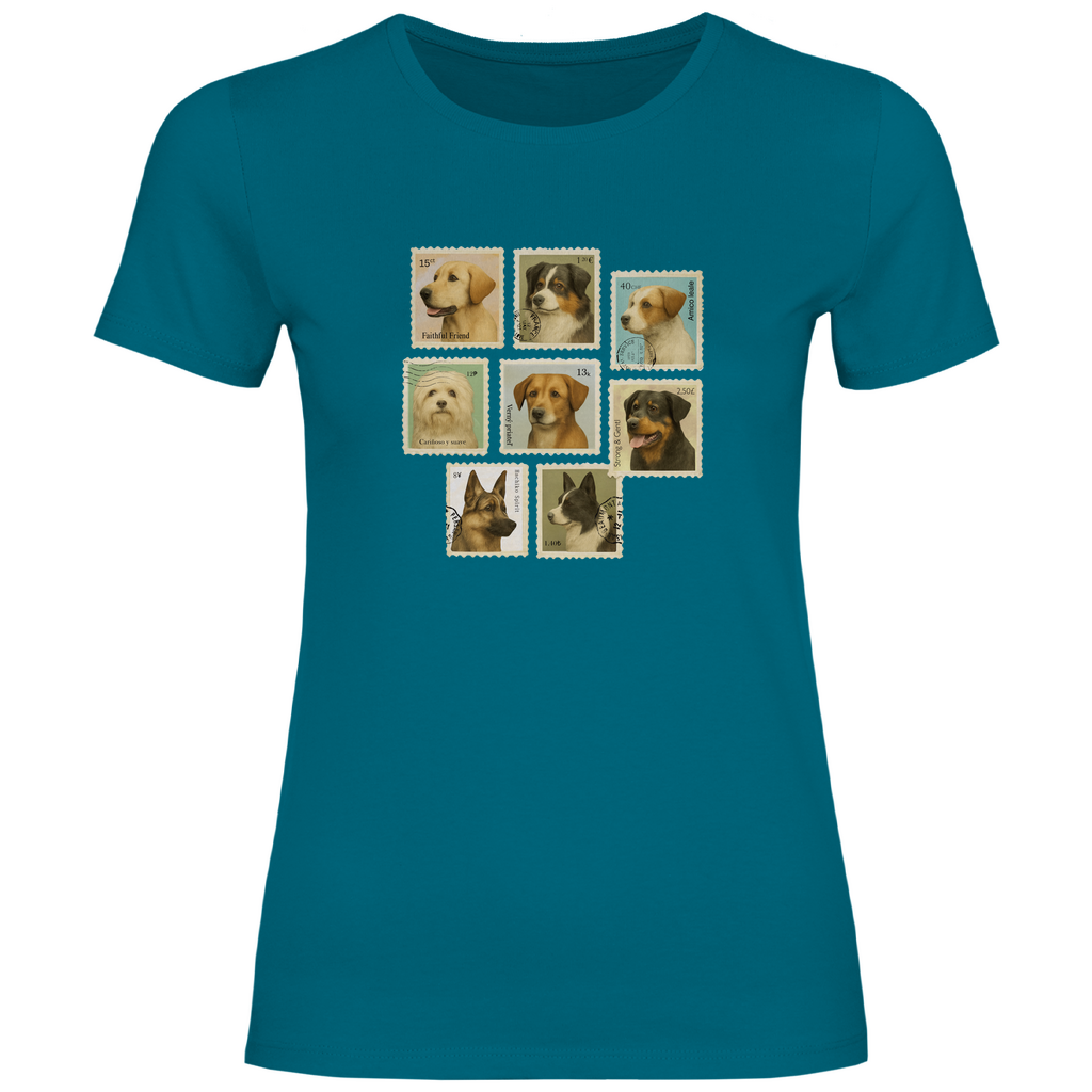 Briefmarken - T-Shirt für Damen