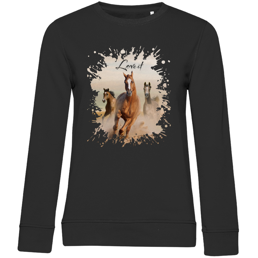 Pferdepower - Bio-Sweatshirt für Damen