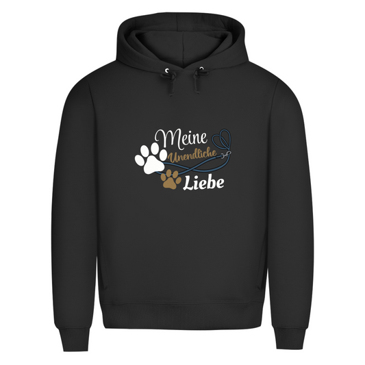 Unendlich blau - Bio-Hoodie für Herren