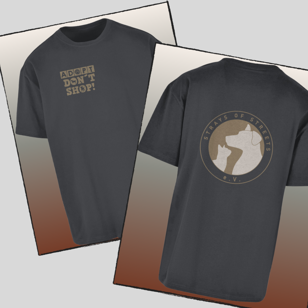 Strays of Streets Adopt Don´t Shop Oversize - Shirt für Damen