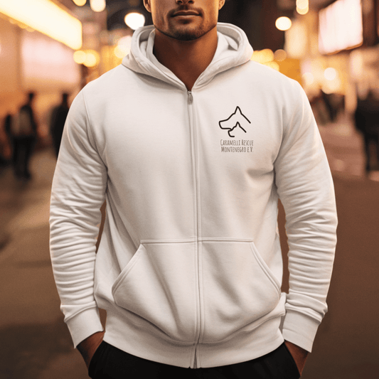 Rescue Montenegro - Unisex Zipper Hoodie | Caramelli | Beidseitig