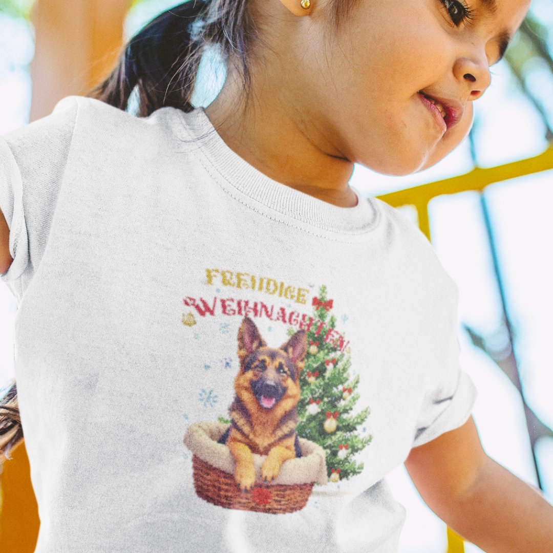 Freudige Weihnachten - Bio T-Shirt für Kinder