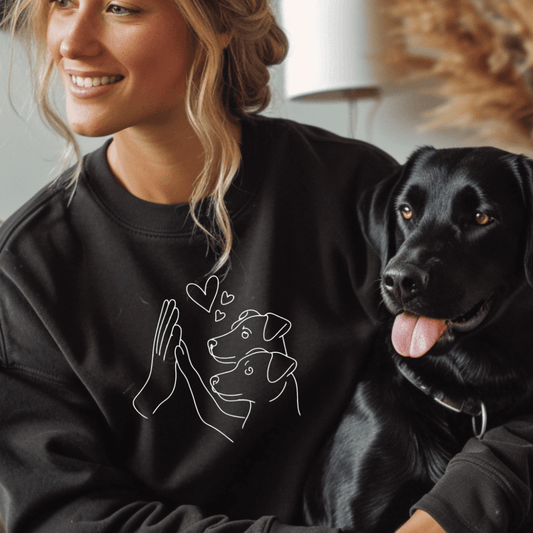 Doppeltes Glück – Bio-Sweatshirt für Damen