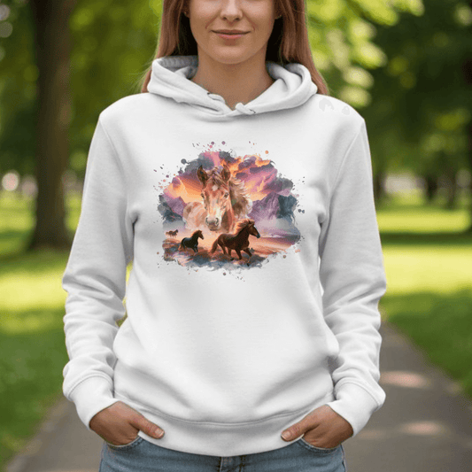 Magie der Pferde - Bio-Hoodie für Damen